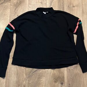 BP cropped mock neck sweatshirt